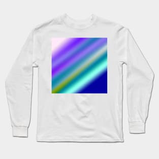 red blue green abstract texture pattern art Long Sleeve T-Shirt